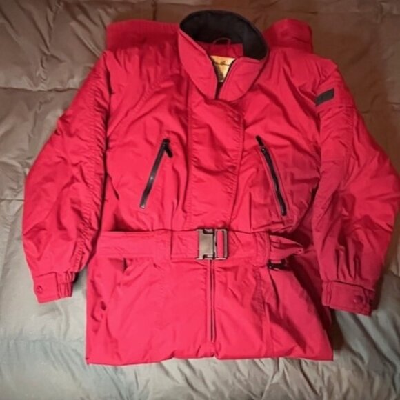 Vintage 90's Eddie Bauer Women's Size 6 Red Snow Suit - Picture 1 of 11